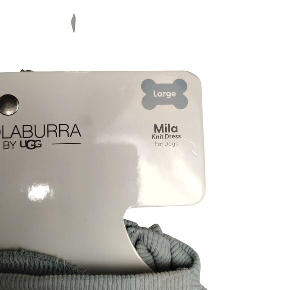 Koolaburra By Ugg Large Dog Green and White Mila Knit Chevron Pattern Dress - Picture 4 of 9